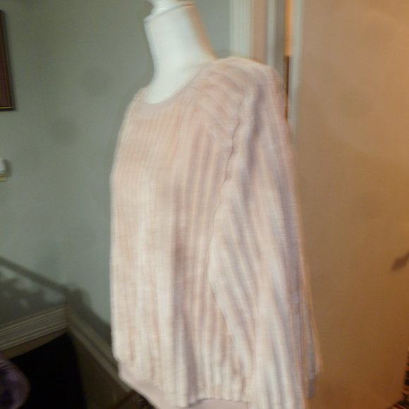 NWOT Womens peach crew neck pullover ribbed fleece size 2XL(19) - Picture 3 of 9
